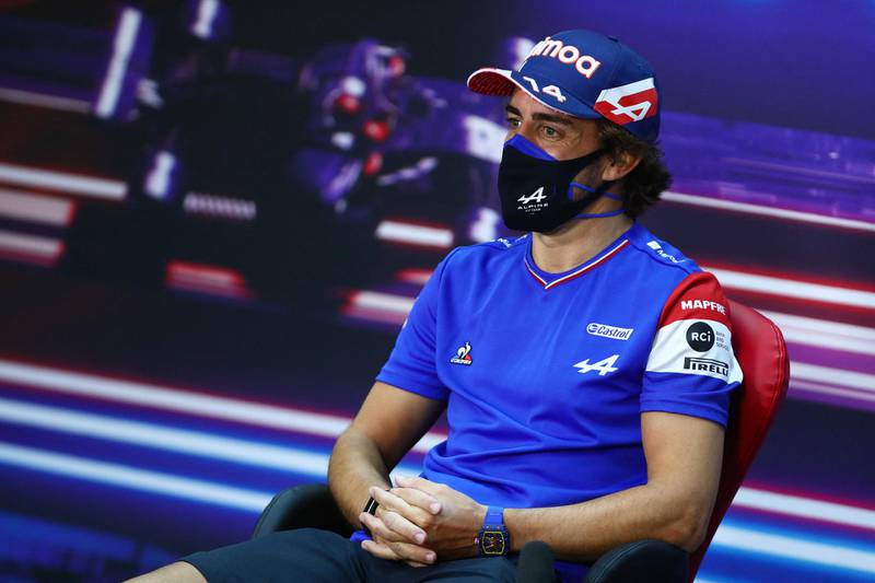 Alpine's veteran driver Fernando Alonso is back in F1. AFP
