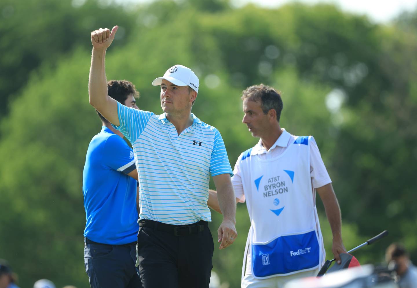 Jordan Spieth after the final round of the AT&T Byron Nelson in Texas. AFP