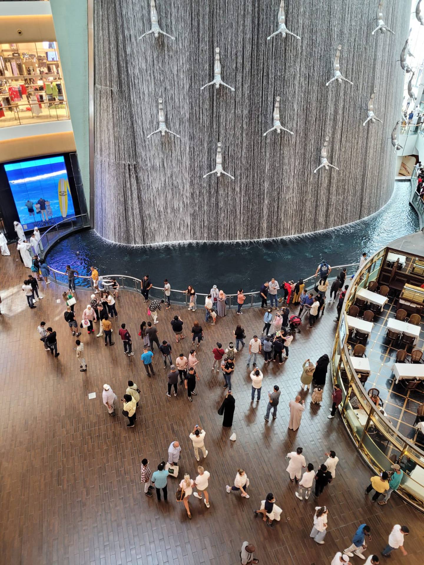 Lots of people spent Eid inside Dubai's malls to avoid the heat outside.