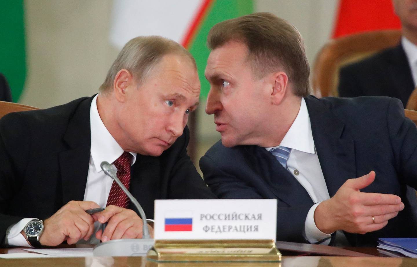 Then Russian deputy prime minister Igor Shuvalov had the ear or Russia's leader, AFP