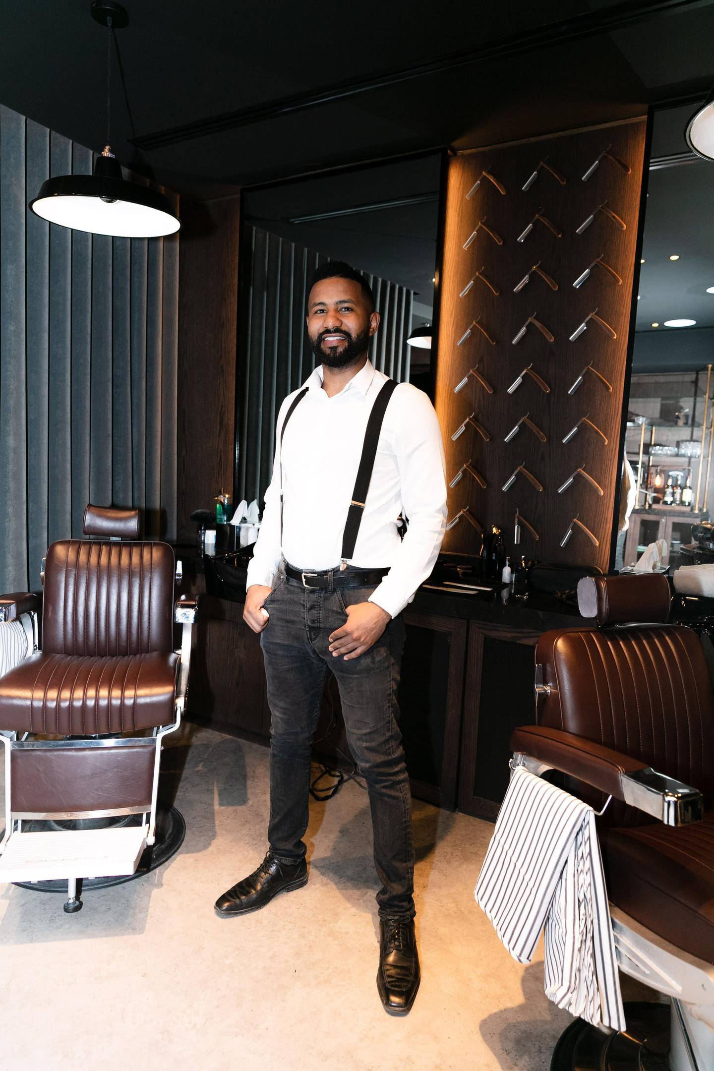 Brian is one of the barbers at Chaps & Co Abu Dhabi 