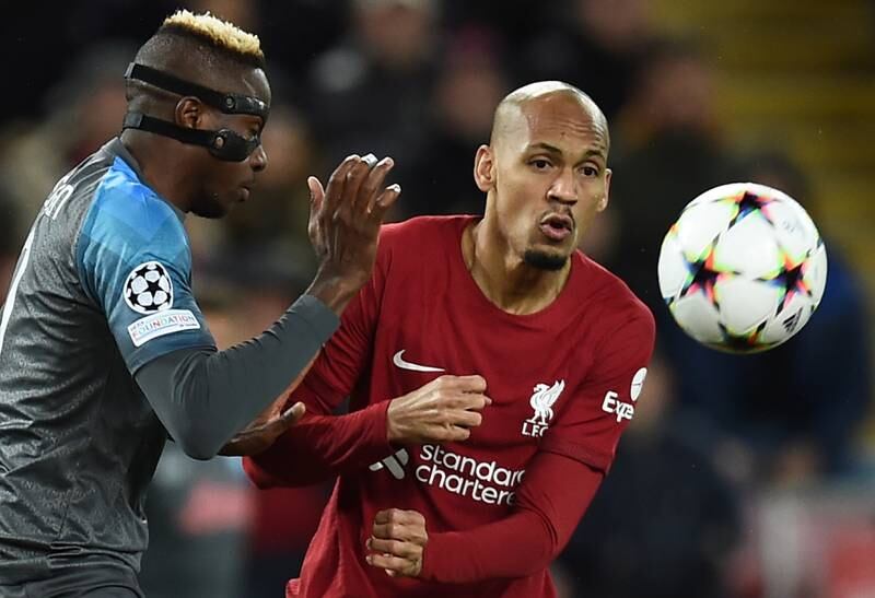 Fabinho - 6. The Brazilian could have received two yellow cards but he set the tempo in the midfield. He was still not quite on his best form. EPA