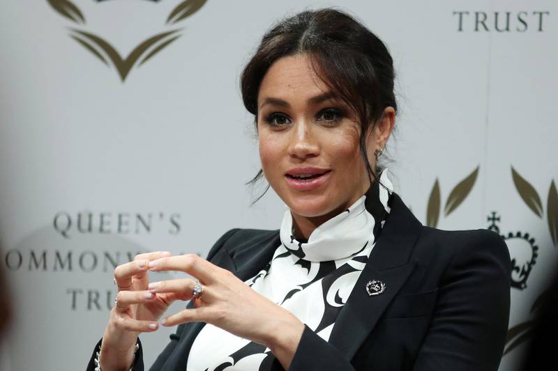 Britain's Meghan, Duchess of Sussex attends a panel discussion at King's College London, in London, Britain March 8, 2019. Daniel Leal-Olivas/PoolÊvia REUTERS