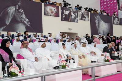 Dr Sheikh Sultan Al Qasimi, the Ruler of Sharjah, was present at the launch of the 7th annual Pink Caravan in Sharjah on Tuesday. Courtesy NNC PR