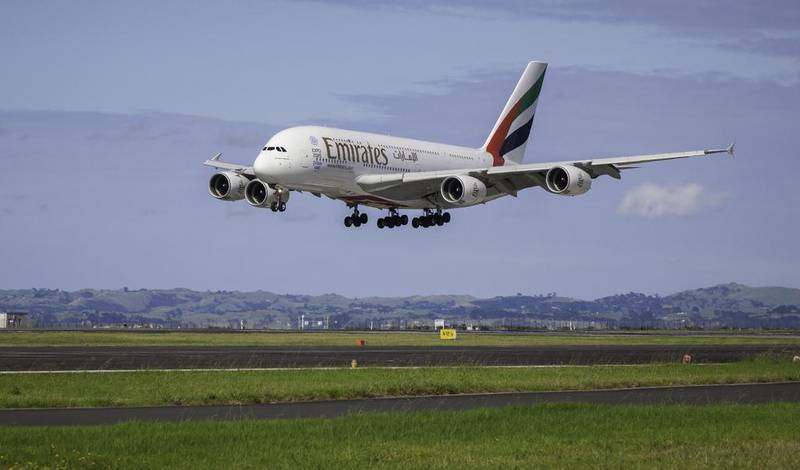Emirates will service the 'world's longest passenger flight' from Dubai to Auckland by flying an Airbus A380 in October. It currently uses a Boeing 777,  AFP PHOTO 