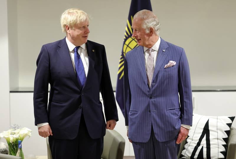 The prime minister and Prince Charles. Getty Images