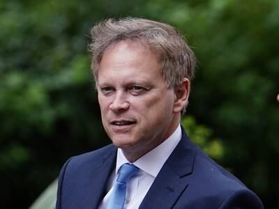 Secretary of State for Energy Security and Net Zero Grant Shapps arrives at Downing Street, London, for a meeting with the UK's energy industry leaders. PA