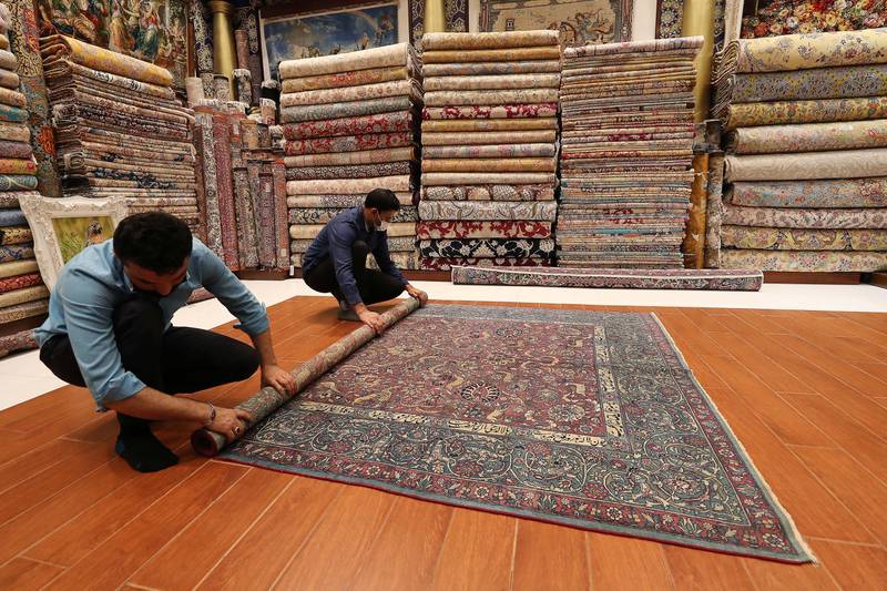 Dubai carpet sellers tell hundreds of years of history in their products. All photos: Pawan Singh / The National