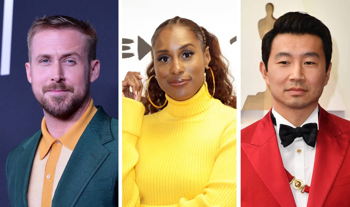 From left: Ryan Gosling will play Barbie's boyfriend, Ken, while Issa Rae and Simu Liu's characters are currently being kept under wraps. AFP
