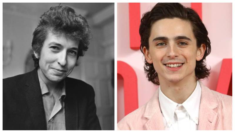 1965-era Bob Dylan will be played by Timothee Chalamet in the biopic about the folk singer. Getty Images