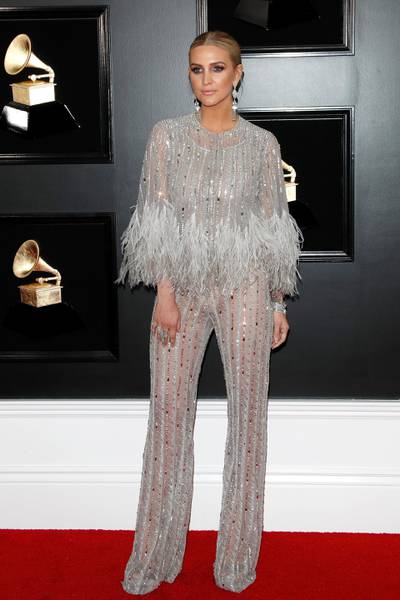 Ashlee Simpson in Georges Chakra Couture. Photo: EPA
