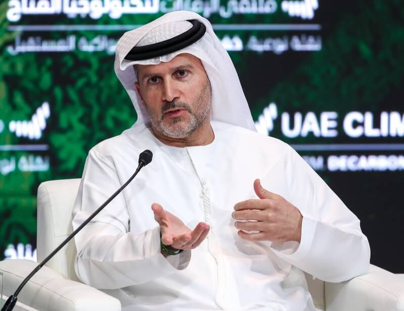 Mohamed Al Hammadi, managing director and chief executive of Enec, takes part in a panel discussion