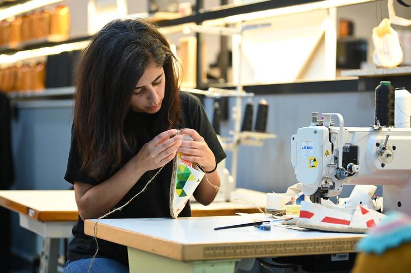 Product designer Ban Hawamdeh will take participants through the process of making shoes from scratch using materials such as foam and fabric. Courtesy Warehouse421