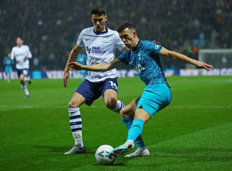 Jordan Storey - 6. Looked assured in the first half but seemed to tire as Spurs increased the tempo in the second. At fault for the second goal as he allowed Son to fool him with a cheap dummy.
Reuters