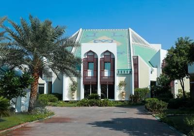 Abu Dhabi, U.A.E., October 3, 2018. A well known house in the neighborhood for it's unique architecture.
Victor Besa/ The National
Section:  NA
Reporter:  Haneen Dajani