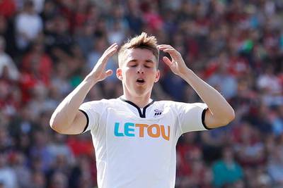 Swansea City's Tom Carroll could be on the move following the club's relegation. David Klein / Reuters