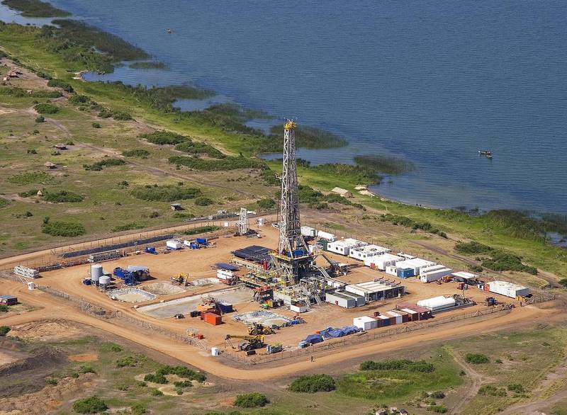 The Kingfisher well at the Lake Albert Rift Basin in Uganda, which was once owned by Tullow Oil and Heritage Oil. Tullow Oil via Bloomberg