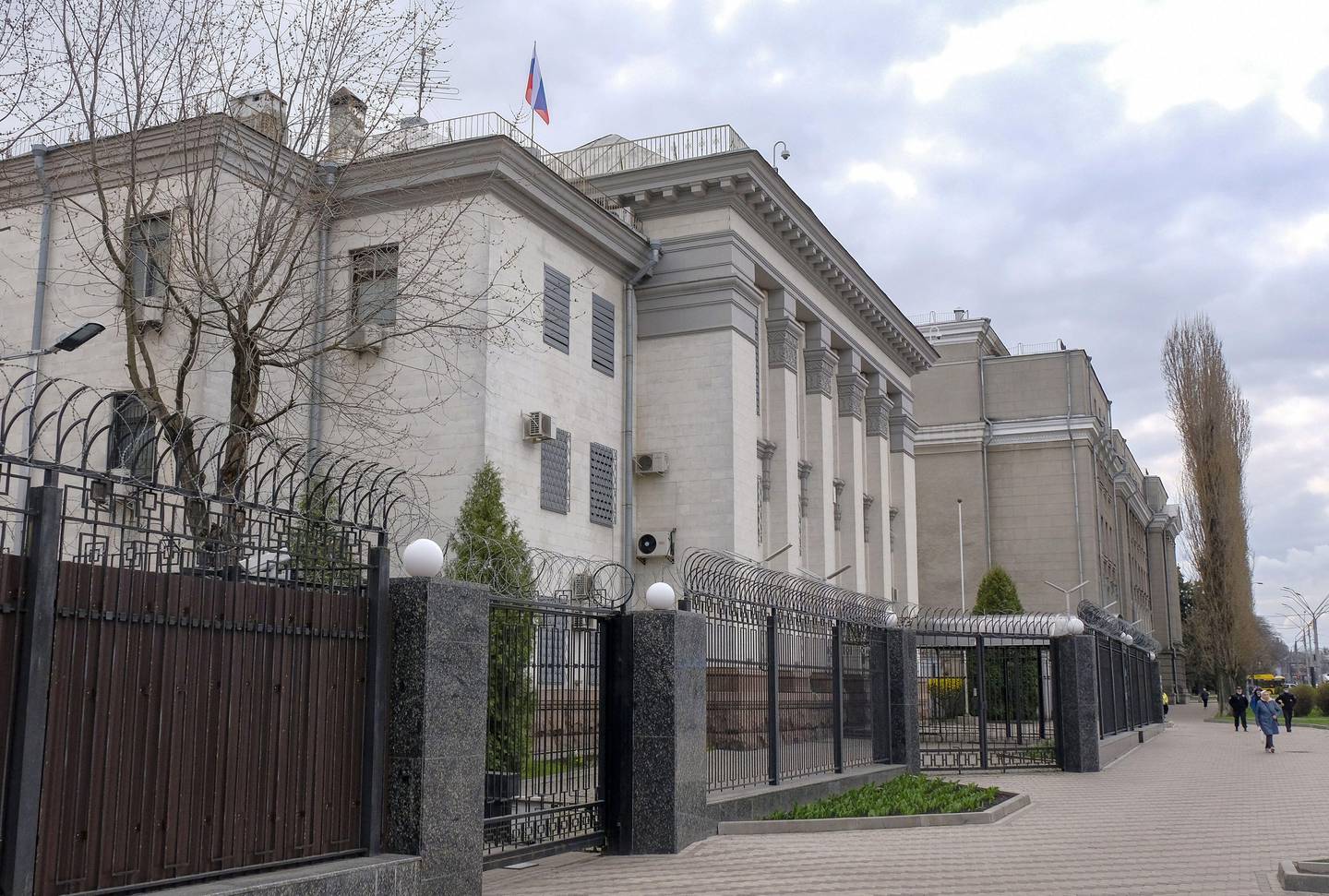 The Russian embassy in Ukraine. Andrei Ratmirov / TASS / Alamy
