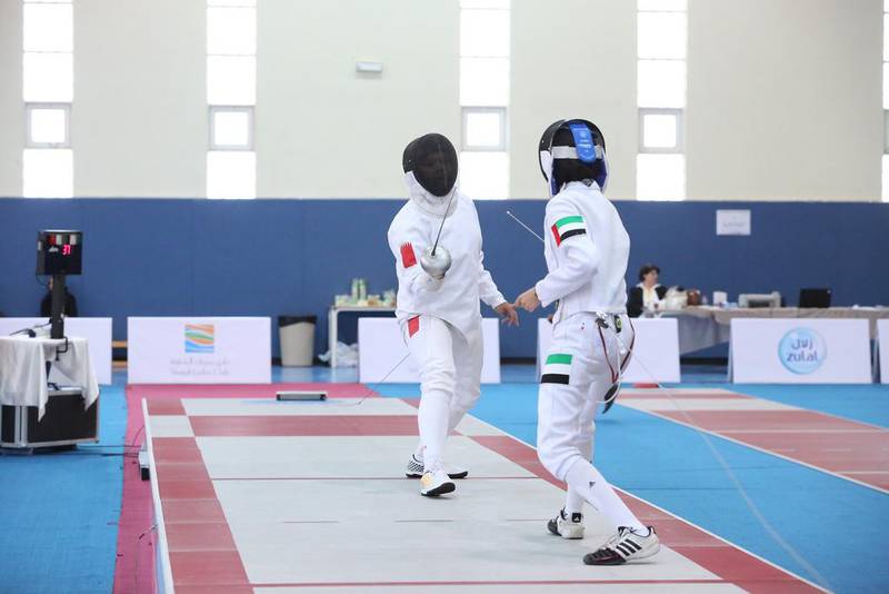 Fencing competitions. Arab Women Sports Tournament. Photo Courtesy, NNCPR