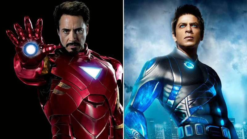 Twitter user @sufyc10 has suggested recasting Robert Downey Jr's Iron Man with Shah Rukh Khan in a Bollywood remake. Khan starred as a superhero Shekhar Subramaniam, or G.One, in 2011's 'Ra.One'. 