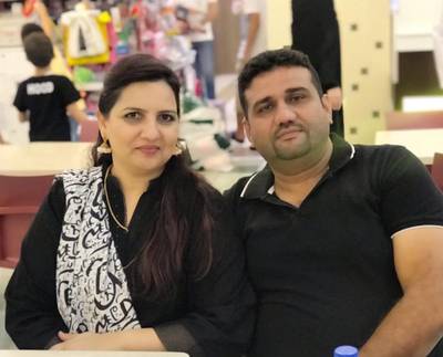 Yasmin Aamir and her husband Aamir Hakim Siddiqui. Courtesy: Yasmin Aamir 