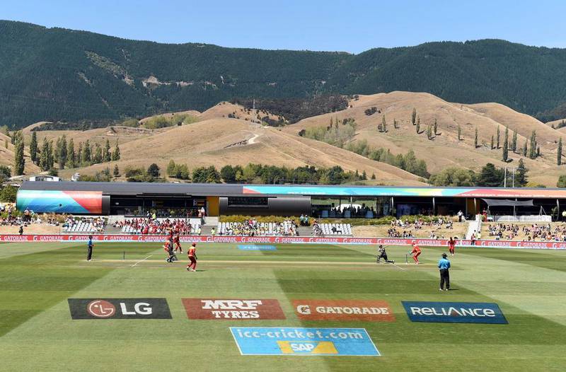 A general view as the UAE played Zimbabwe in their 2015 Cricket World Cup opening match in Nelson, New Zealand on February 19. William West / AFP