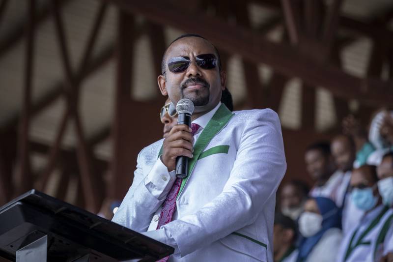 Ethiopia's Prime Minister Abiy Ahmed faces major challenges as the war in the Tigray region spreads into other parts of the country. AP Photo