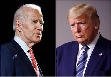 Each of the visions of Joe Biden, left, and Donald Trump, to their own respective camps, are worth fighting hard for. AP Photo