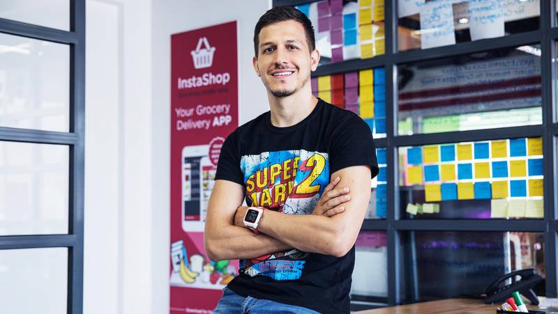 Instashop was founded in 2015 by John Tsioris (pictured) and Ioanna Angelidaki. Courtesy Instashop