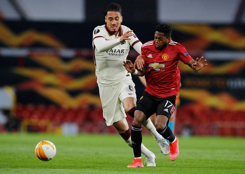 Chris Smalling - 3, The former United man overcommitted in his attempts to stop Pogba for the opener, showed a real lack of awareness in the build-up to United’s second, kept Wan-Bissaka onside for the third, gave the penalty away for the fourth, while the ball went narrowly over his head for United’s fifth. Booked for a foul on Fernandes. Reuters