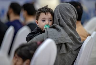 Some evacuees arrived without some family members, as Afghan nationals were extracted from their home country.