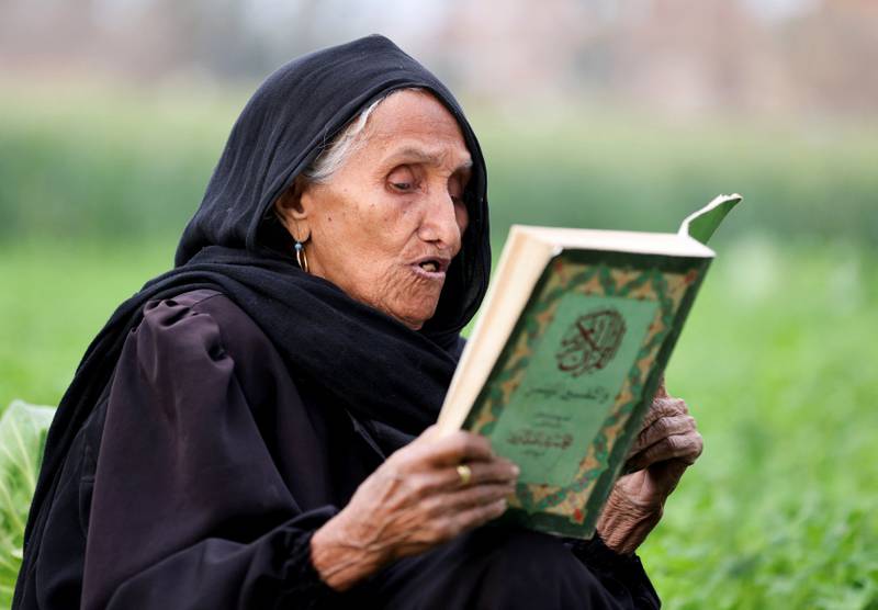 Ms Abd Elaal reads the Quran