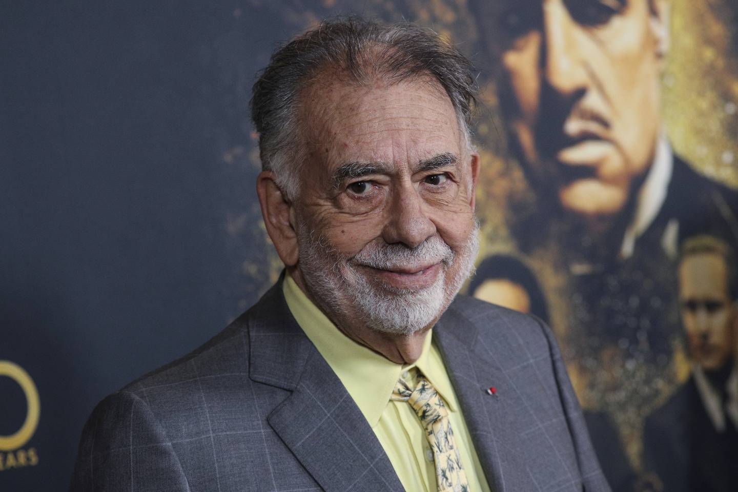Director Francis Ford Coppola arrives at an event to celebrate the 50th anniversary of 'The Godfather', at Paramount Theatre in Los Angeles. Photo: Invision / AP