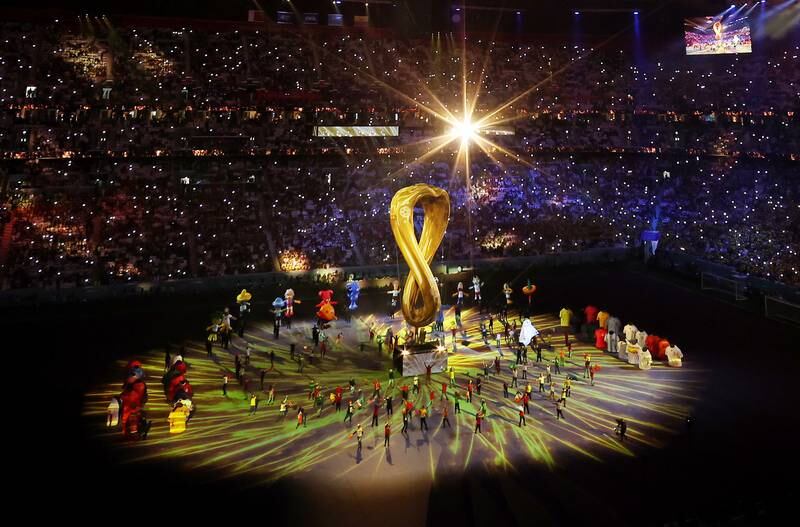 The opening ceremony of the Fifa World Cup 2022 at the Al Bayt Stadium, Al Khor. Getty Images