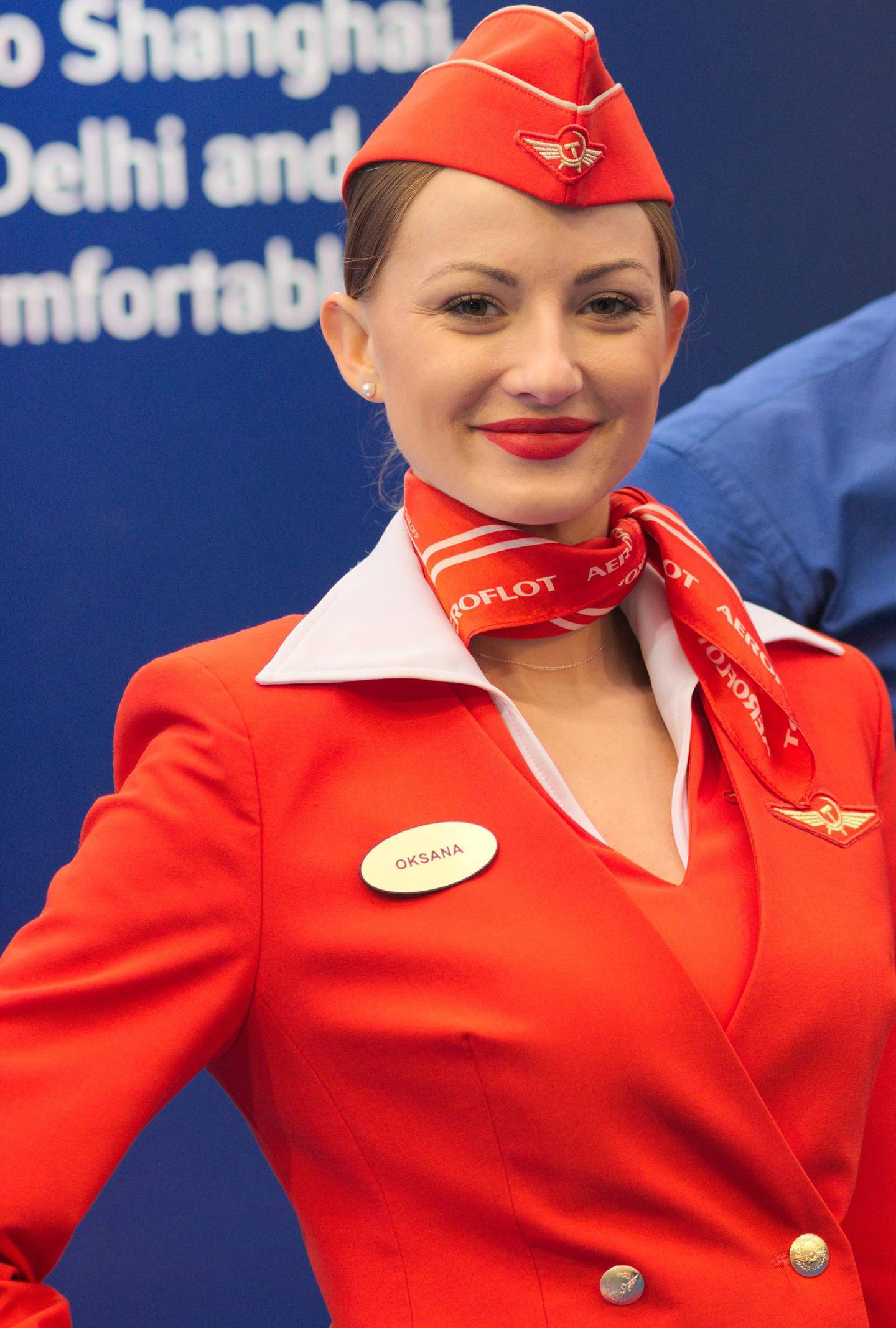 Aeroflot flight attendant