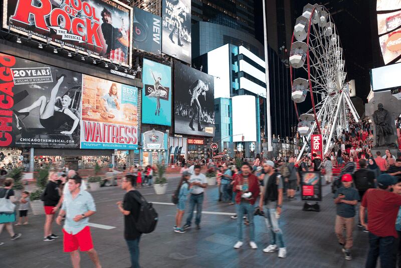 The Times Square Wheel will open in New York City on Wednesday. Photo: TimesSquareWheel.nyc