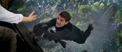 Tom Cruise films an action sequence