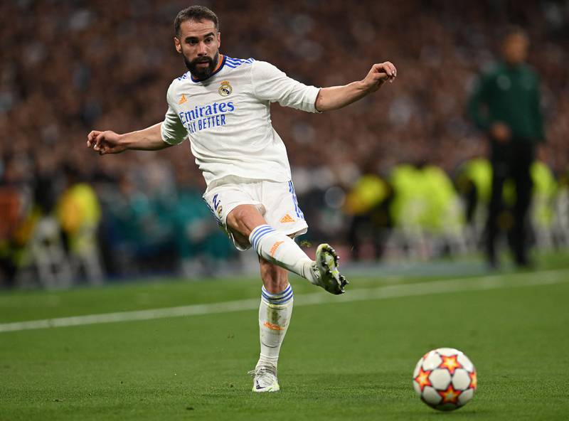 Dani Carvajal - 7: Perfect ball across box to set-up glorious chance for Vinicius Junior just after half-time. Booked in second half for foul on De Bruyne. Sent over another excellent cross for Rondrygo’s second. AFP