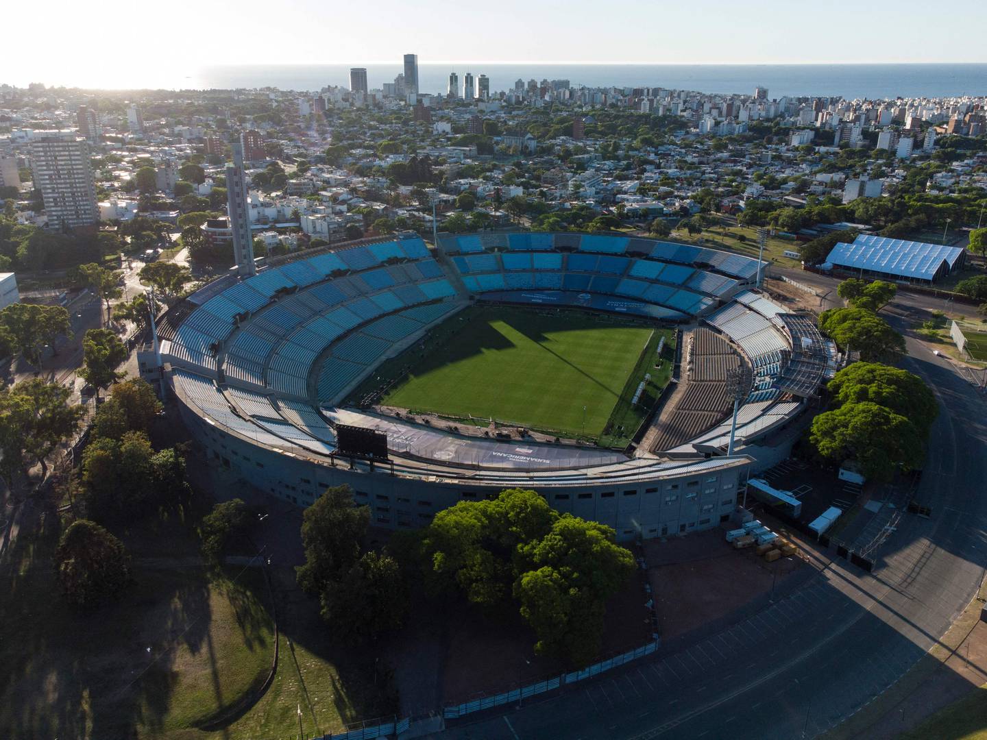 The Estadio Centenario, pictured in 2021, was the venue for the first World Cup final on July 30, 1930. AFP
