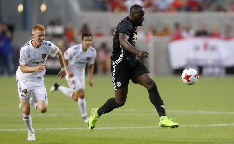 Manchester United's Romelu Lukaku in action. Jim Urquhart / Reuters