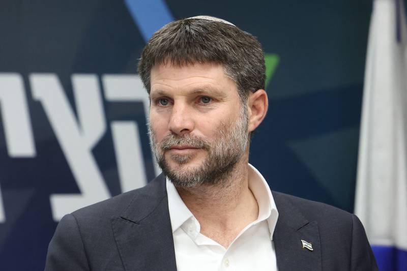 Israel's Finance Minister Bezalel Smotrich has provoked outrage with his comments about the Palestinian people AFP