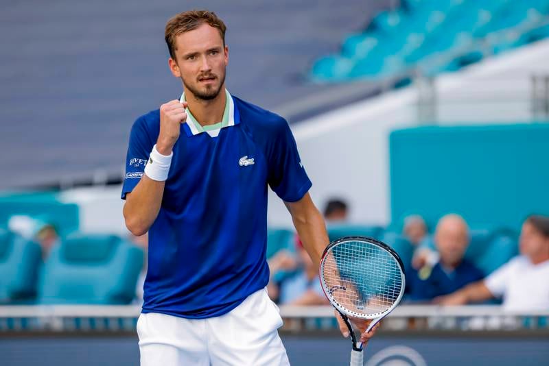 Daniil Medvedev will face Hubert Hurkacz in the Miami Open quarter-finals after beating Jenson Brooksby in the fourth round. EPA