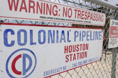 The Colonial Pipeline Houston Station facility in Pasadena, Texas. The US oil conduit shut down for days by a cyber attack earlier this month. AFP