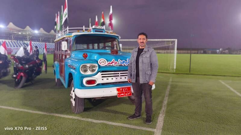Essam Jaafar Athab, a filmmaker and a professor at Basra’s Fine Arts College, spent nearly 60 million Iraqi dinars ($40,000) to rejuvenate the ageing bus