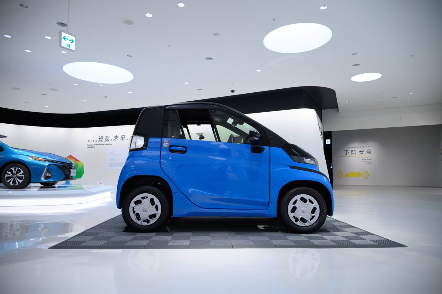 A Toyota Motor Corp.  C+pod ultra-compact battery electric vehicle on display at the company's showroom in Toyota City, Aichi Prefecture, Japan. Photographer: Akio Kon / Bloomberg
