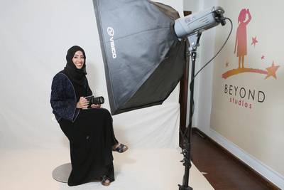 Nahla Al Fahad, pictured at Beyond Studios in Dubai, which she started in 2010. Sarah Dea / The National