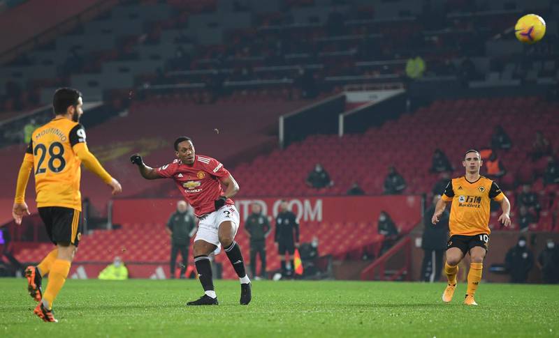 Anthony Martial, 6 - On for Greenwood after 64 minutes. Bright and ran at Wolves’ defence. Had time to hit a shot on target after set up by Pogba and Fernandes, but struck ball high over. Needs to find his best form but Cavani means he doesn’t have to start when out of form. AP