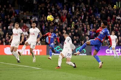 Matheus Franca misses a late chance for Crystal Palace. Getty Images