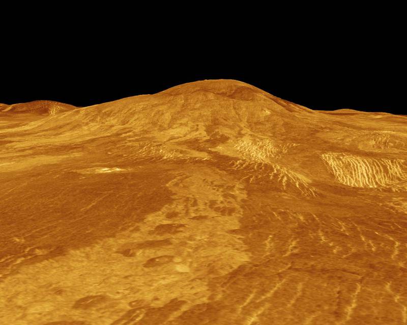 Sif Mons is displayed in this computer-simulated view of Venus obtained by Nasa's Magellan spacecraft.