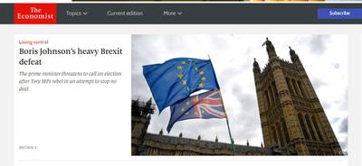 The Economist: Boris Johnson's heavy Brexit defeat